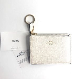 Coach Mini Skinny ID Case/ Crossgrain Leather